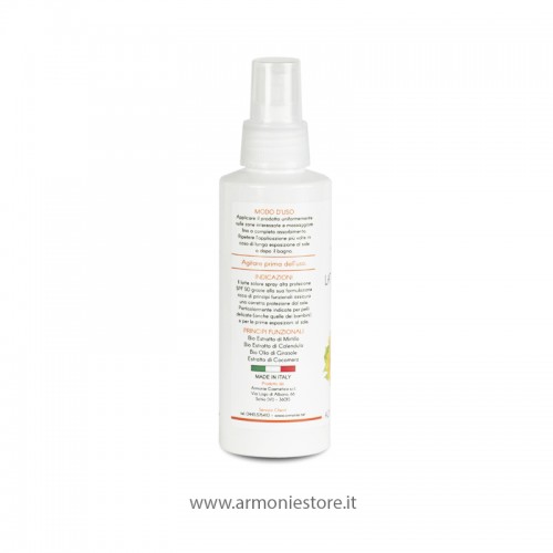 Latte solare spray alta protezione SPF 50